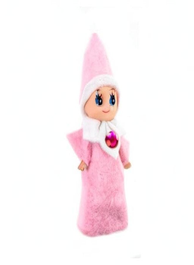 WULEEUPER Tiny Baby Elf Doll | Christmas Miniature Elf Doll | Baby Elves Dolls Toys | Xmas Decoration Gift (Pink Girl) - Image 4